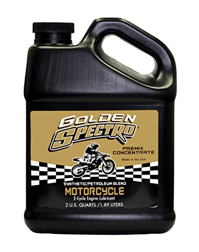 Spectro Performance Oils S.GSMC Golden Spectro 2-Cycle Synthetic Blend Premix, 1/2 Gallon