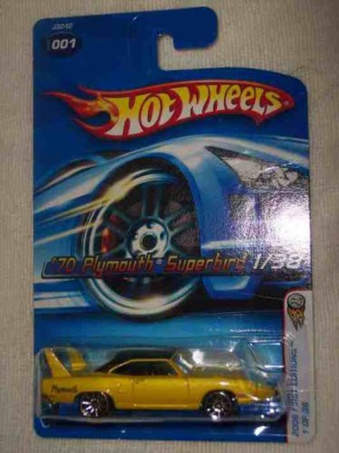 Hot Wheels 2006-001 First Editions 1970 Plymouth Superbird 1:64 Scale