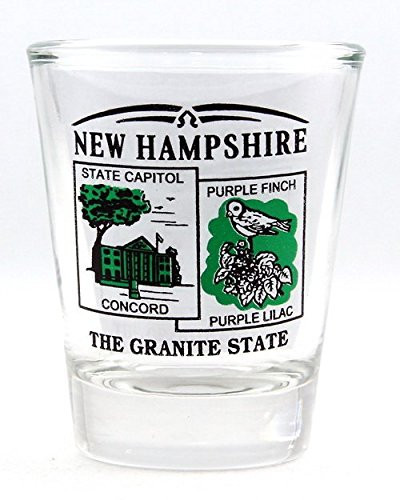 New Hampshire State Scenery Green New Shot Glass