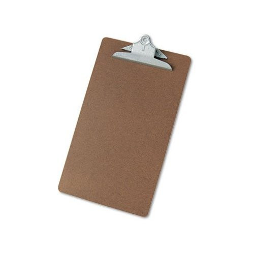 Hardboard Clipboard, 1-1/4" Capacity, Holds 8-1/2w x 14h, Brown, Sold as 2 Each