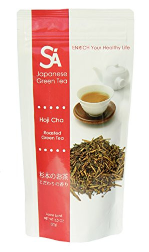 SA Japanese Green Tea Hoji Cha, Loose Leaf, 2.0 oz (Pack of 4)