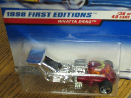 1998 Hot Wheels First Editions #36 of 40 Cars 1:64 Die-cast "Whatta Drag" 1998 Hot Wheels First Editions #36 of 40 Cars 1:64 Die-cast "Whatta Drag"