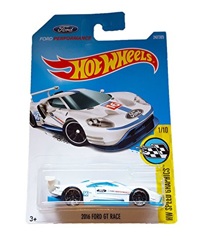 Hot Wheels 2017 HW Speed Graphics Ford Performance 2016 Ford GT Race 247/365, White