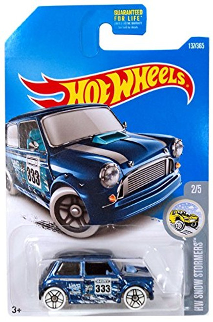 Hot Wheels 2017 HW Snow Stormers Morris Mini 137/365, Dark Blue Hot Wheels 2017 HW Snow Stormers Morris Mini 137/365, Dark Blue