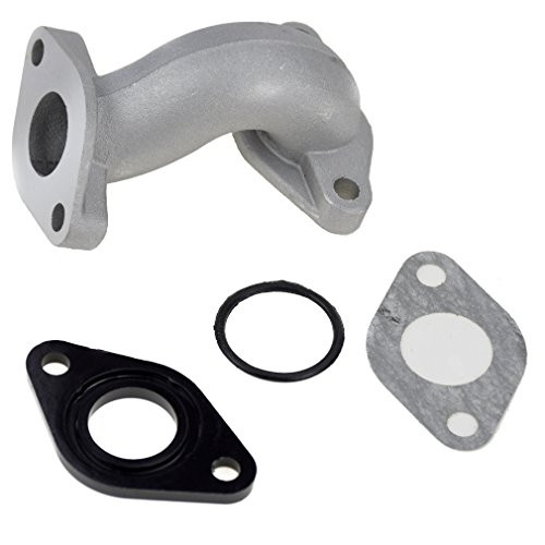 HIAORS Intake Manifold and Gaskets for 50cc 110cc 125cc Motovox MVX70 70cc Pit Dirt Bike TaoTao ATA-110D Kazuma Kinroad Coolster 110CC Peace Eagle 3050B 3050B-2 3050C 3050D ATV Quad Buggy