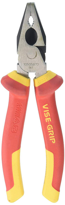 IRWIN Tools VISE-GRIP Pliers, High-Leverage Combination, 1000-Volt Insulated, 7-inch (10505873NA)
