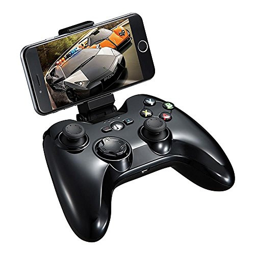MFi Certified Wireless Game Controller, PXN 6603 Bluetooth Gamepad, YF2009 Gaming Controller Joypad with Adjustable Clamp Holder Compatible with iOS iPhone/iPad/iPod