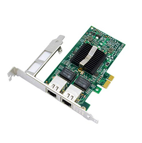 Jeirdus for Intel 82576 Chip 1.25G Gigabit Ethernet Converged Network Adapter (NIC), Dual RJ45 Copper Ports, PCI Express 2.0 X1, Same as E1G42ET