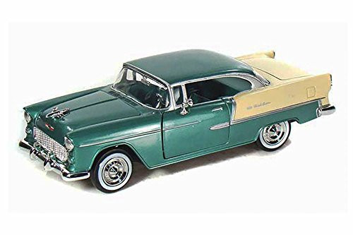1955 Chevy Bel Air, Green - Motormax 73229 - 1/24 scale Diecast Model Toy Car