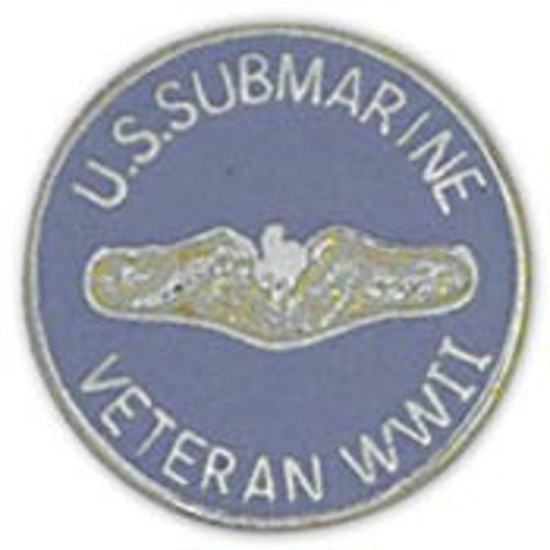 EagleEmblems P14738 Pin-WWII,Sub.Vet. (1'')