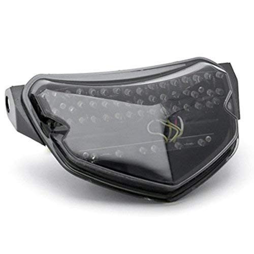 Krator ITL014 Turn Signals (2004-2005 Suzuki GSXR 600 750 LED TailLights Brake Tail Lights with Integrated Indicators Smoke Motorcycle)