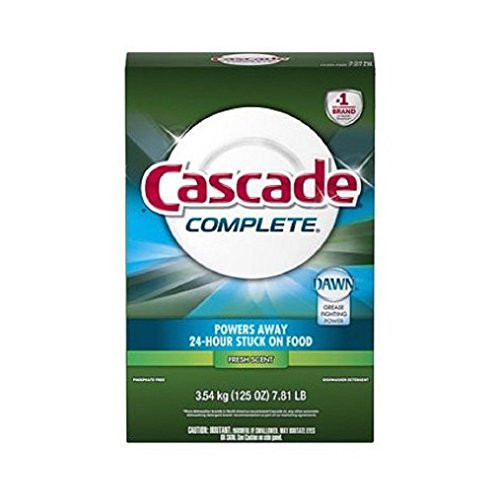 Cascade Complete, Powder Dishwasher Detergent, Fresh Scent 125 Oz (Pack of 2)