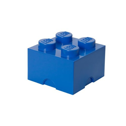 LEGO Storage Box Brick 4 Bright Blue, 4 Knobs,