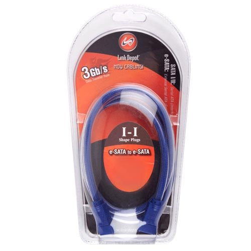 Link Depot 6\' e-SATA Cable, Blue