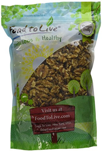 Walnuts by Food To Live (Raw, Kosher, Shelled, Unsalted, Natural, Bulk)  2.5 Pounds