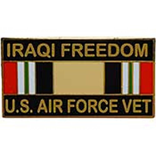 EagleEmblems P12268 Pin-Iraqi Freed,USAF,Vet. (1.125'')