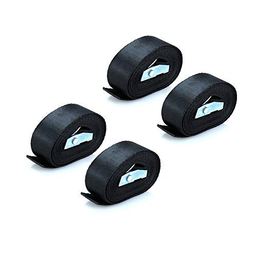 1 Inch x 6.5 Ft Tie Down Straps Lashing Strap Cargo Tie-Down Straps with Cam Buckle, 4 Pack, Black