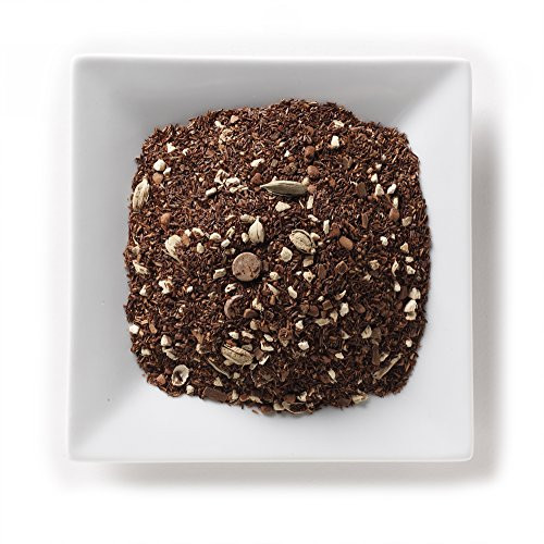 Mahamosa Herbal Chocolate Chai Tea 2 oz - Rooibos Herbal Loose Leaf (Looseleaf) Tea Blend (with rooibos, ginger root, green cardamom, chocolate chips and chocolate flavor), Dessert Tea