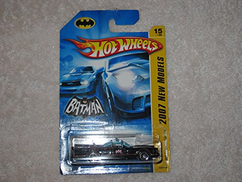 Mattel Hot Wheels 2007 New Models 1:64 Scale Black 1966 Television Series Batmobile Die Cast Car #015