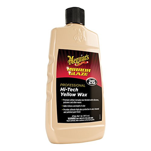 Meguiars M2616 Mirror Glaze Hi-Tech Yellow Wax, 16 Fluid Ounces, 1 Pack Meguiars M2616 Mirror Glaze Hi-Tech Yellow Wax, 16 Fluid Ounces, 1 Pack