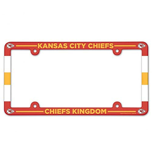 WinCraft NFL Kansas City Chiefs Full Color License Plate Frame, Team Color, One Size WinCraft NFL Kansas City Chiefs Full Color License Plate Frame, Team Color, One Size