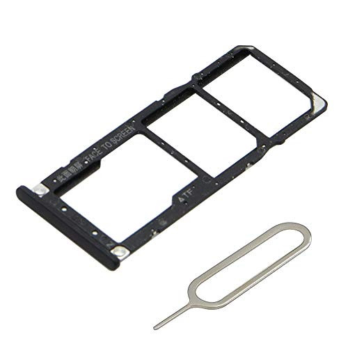 MMOBIEL Dual Sim/SD Card Tray Compatible with Xiaomi Mi A2 Lite 5.84 Inch incl Sim pin (Black)