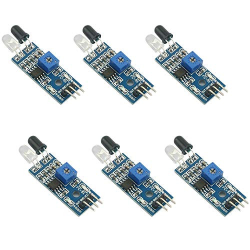 DZS Elec 6PCS IR Infrared Obstacle Avoidance Sensor Module for Arduino Raspberry Pi Smart Car Robot