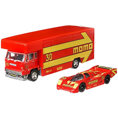 Hot Wheels 2018 Team Transport Porsche 962 MOMO Fleet Flyer Real Riders Hot Wheels 2018 Team Transport Porsche 962 MOMO Fleet Flyer Real Riders