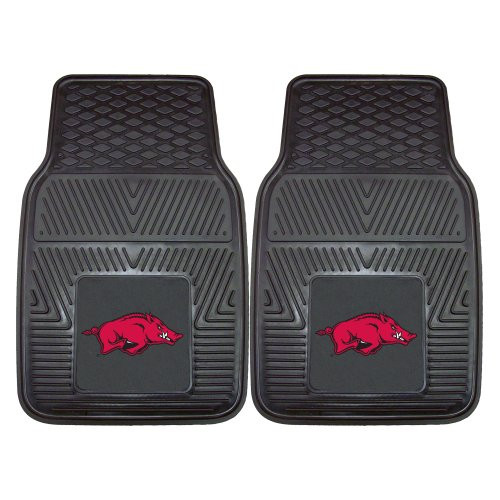 FANMATS NCAA University of Arkansas Razorbacks Vinyl Heavy Duty Car Mat