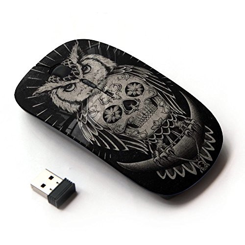 KOOLmouse [ Optical 2.4G Wireless Mouse ] [ Owl Skull Native American Indian ]
