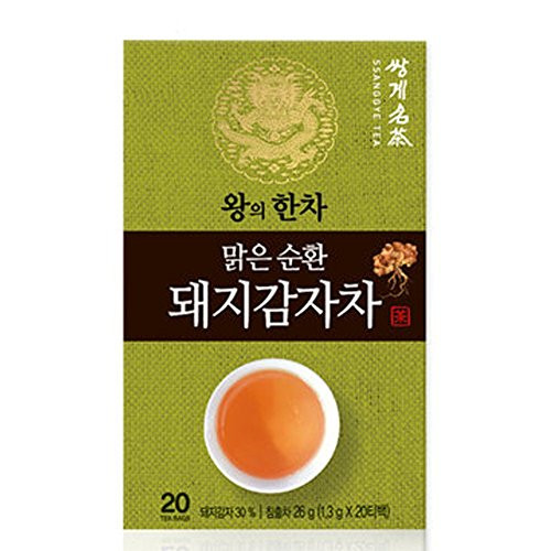 Korean Organic Ssanggye Tea Premium [ Jerusalem Artichoke Tea ] with Tangerine Peel Hydrangea Leaves Fermented Green Tea
