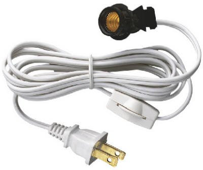 6-Pack Westinghouse Lighting 70108 Snap-In Socket Cord. 6-Ft.