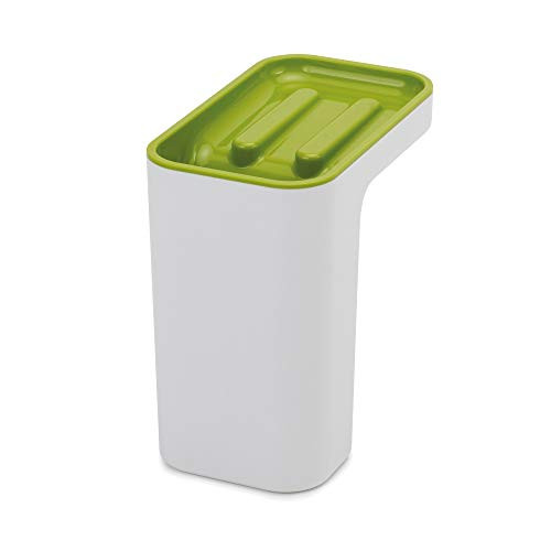 Joseph Joseph 85126 Sink Pod Self-Draining Sink Caddy Kitchen Sink Organizer Sponge Holder Dishwasher-Safe, Green