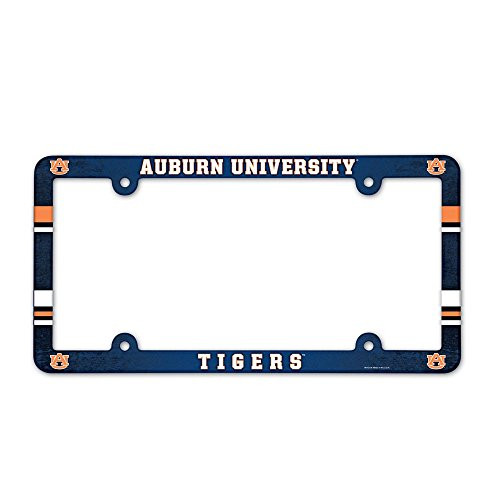 NCAA Auburn Tigers Full Color License Plate Frame, Team Color, One Size