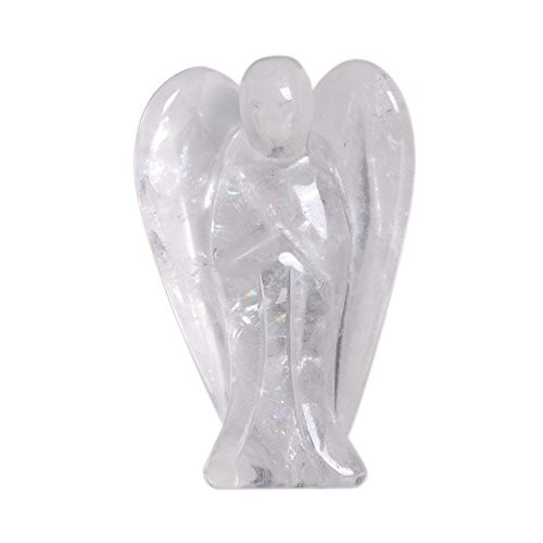 Carved White Clear Quartz Gemstone Peace Angel Pocket Guardian Angel Healing Statue 2 inch Carved White Clear Quartz Gemstone Peace Angel Pocket Guardian Angel Healing Statue 2 inch