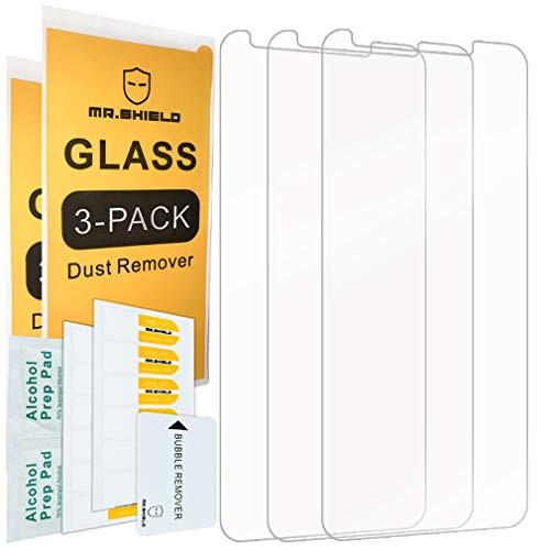 [3-Pack]-Mr.Shield for Google (Pixel 3a XL) [Shorter Fit for Case Version] [Tempered Glass] Screen Protector with Lifetime Replacement