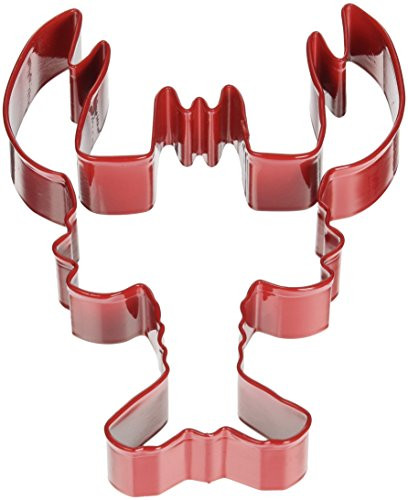 R & M Polyresin Coated Lobster Cookie Cutter, 5-Inch, Red