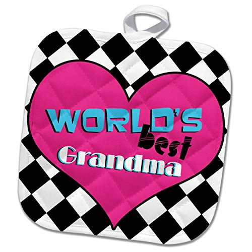 3D Rose Worlds Best Nana Pot Holder, 8" x 8"