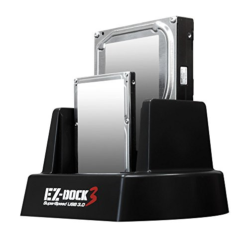 Kingwin USB 3.0 to SATA/SSD Dual Bay Hard Drive Docking Station w/Offline Clone Function. Compatible w/ 2.5/3.5 Inch SATA HDD/SSD (SATA I/II/III). Tool-Free Design, Support 2x8TB Drives & UASP