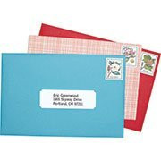 Martha Stewart Home Office with Avery 42 Permanent Mailing Labels 1 5/16in x 4in