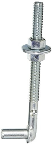 MINTCRAFT LR083 ProSource Bolt Hook, 1/2 in Dia X 6 in L, Zinc Plated, 1/2" x 6",