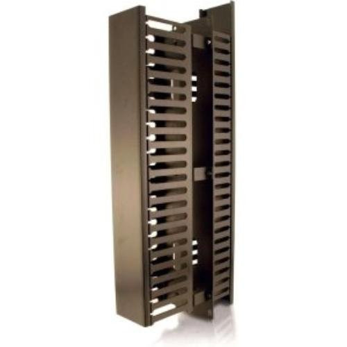 C2G 03747 2U Horizontal Front and Rear Cable Management Panel, Black