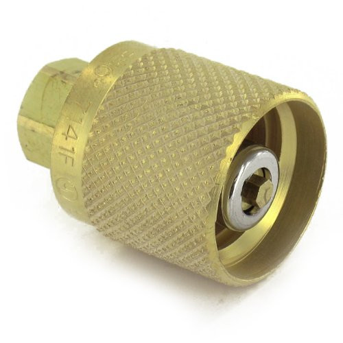 Rego 7141F Quick Disconnect Service Check Valve Connector, 1-1/4" ACME Female Inlet x 1/4" NPT Female Outlet