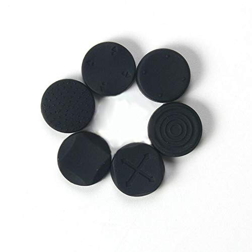6 x Thumb Grips Stick Joystick Silicone Non-Slip Thumbsticks Cap for Nintendo Switch Poke Ball Plus Pokeball NS Baoke Dream Elf Ball Plus Controller (Black)