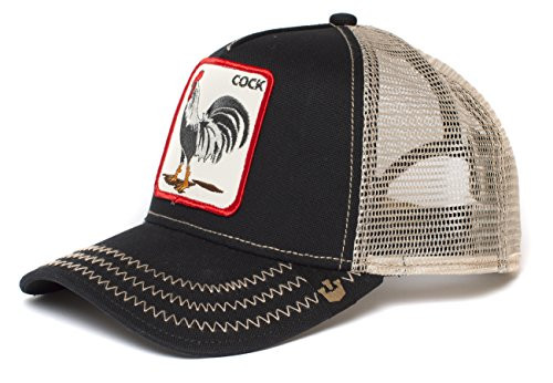 Goorin Bros. Men's Animal Farm Snap Back Trucker Hat, Black Rooster, One Size
