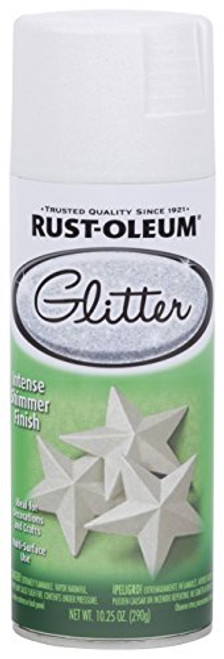 Rust-Oleum 299426 Specialty Spray Paint 10.25 oz, Pearl White Glitter, Each, Rust-Oleum 299426 Specialty Spray Paint 10.25 oz, Pearl White Glitter, Each,