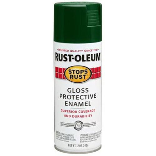 Rust-Oleum 7733830 Stops Rust Spray Paint, 12-Ounce, Gloss Dark Hunter