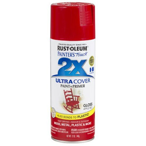 Rust-Oleum 249124 Painter's Touch Multi Purpose Spray Paint, 12-Ounce, Apple Red