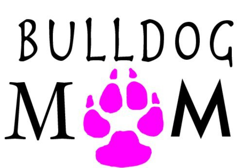 WickedGoodz Vinyl Pink Paw Bulldog Mom Decal - Dog Bumper Sticker - Perfect Pet Owner Gift WickedGoodz Vinyl Pink Paw Bulldog Mom Decal - Dog Bumper Sticker - Perfect Pet Owner Gift