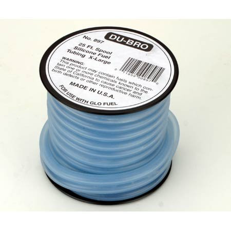 Du-Bro 897 5/32" x 25' Spool I.D. Silicone Tubing